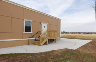 rear exterior of admin offices